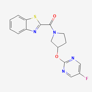 Benzo[d]thiazol-2-yl(3-((5-fluoropyrimidin-2-yl)oxy)pyrrolidin-1-yl)methanone
