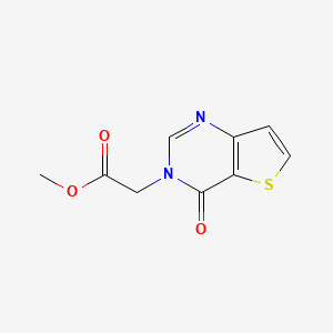 molecular formula C9H8N2O3S B2739314 methyl 2-{4-oxo-3H,4H-thieno[3,2-d]pyrimidin-3-yl}acetate CAS No. 878236-63-6