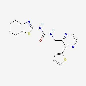 1-(4,5,6,7-Tetrahydrobenzo[d]thiazol-2-yl)-3-((3-(thiophen-2-yl)pyrazin-2-yl)methyl)urea