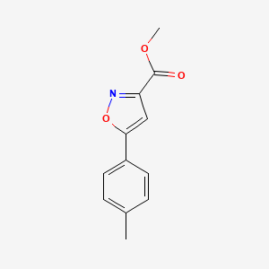 molecular formula C12H11NO3 B2739327 Methyl 5-(4-methylphenyl)isoxazole-3-carboxylate CAS No. 517870-14-3
