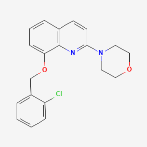 4-(8-((2-Chlorobenzyl)oxy)quinolin-2-yl)morpholine