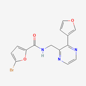 5-bromo-N-((3-(furan-3-yl)pyrazin-2-yl)methyl)furan-2-carboxamide