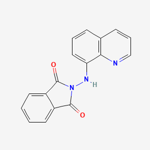molecular formula C17H11N3O2 B2739344 2-(8-quinolinylamino)-1H-isoindole-1,3(2H)-dione CAS No. 329763-37-3