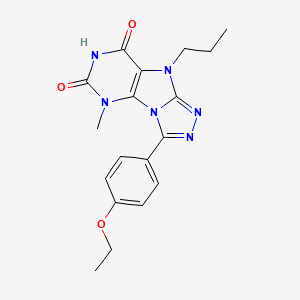 8-(4-Ethoxyphenyl)-1-methyl-5-propylpurino[8,9-c][1,2,4]triazole-2,4-dione
