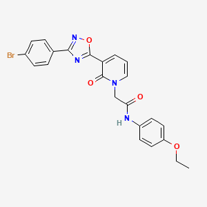 molecular formula C23H19BrN4O4 B2739369 2-[3-[3-(4-bromophenyl)-1,2,4-oxadiazol-5-yl]-2-oxopyridin-1(2H)-yl]-N-(4-ethoxyphenyl)acetamide CAS No. 1105234-26-1