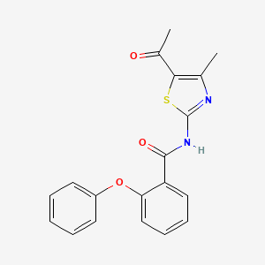 N-(5-acetyl-4-methyl-1,3-thiazol-2-yl)-2-phenoxybenzamide