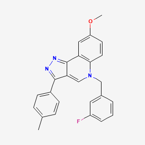 molecular formula C25H20FN3O B2739395 5-(3-氟苄基)-8-甲氧基-3-(对甲苯基)-5H-吡唑并[4,3-c]喹啉 CAS No. 902278-18-6