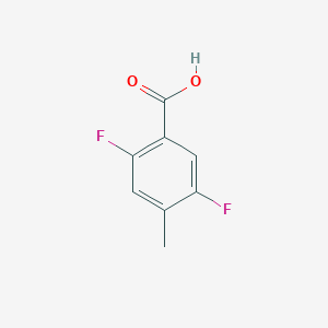 molecular formula C8H6F2O2 B027394 2,5-二氟-4-甲基苯甲酸 CAS No. 103877-80-1