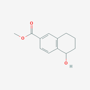 molecular formula C12H14O3 B2739405 Methyl 5-hydroxy-5,6,7,8-tetrahydronaphthalene-2-carboxylate CAS No. 212259-52-4