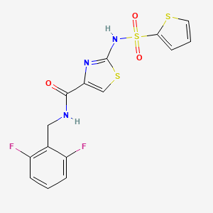N-(2,6-difluorobenzyl)-2-(thiophene-2-sulfonamido)thiazole-4-carboxamide