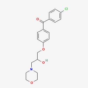 (4-Chlorophenyl){4-[2-hydroxy-3-(4-morpholinyl)propoxy]phenyl}methanone