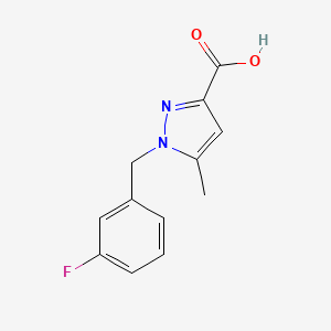 1-(3-Fluorobenzyl)-5-methyl-1H-pyrazole-3-carboxylic acid