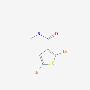 molecular formula C7H7Br2NOS B2739425 2,5-二溴-N,N-二甲基噻吩-3-羧酰胺 CAS No. 1004784-47-7