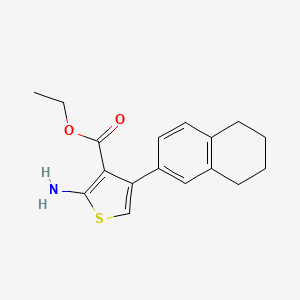 Ethyl 2-amino-4-(5,6,7,8-tetrahydronaphthalen-2-yl)thiophene-3-carboxylate