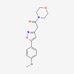 2-(5-(4-Methoxyphenyl)isoxazol-3-yl)-1-morpholinoethanone