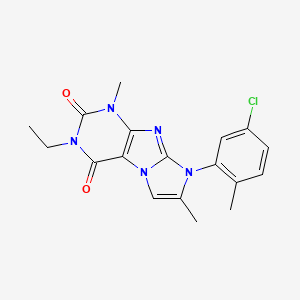 6-(5-Chloro-2-methylphenyl)-2-ethyl-4,7-dimethylpurino[7,8-a]imidazole-1,3-dione