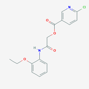 molecular formula C16H15ClN2O4 B2739454 [(2-Ethoxyphenyl)carbamoyl]methyl 6-chloropyridine-3-carboxylate CAS No. 386279-22-7