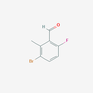 molecular formula C8H6BrFO B2739459 3-Bromo-6-fluoro-2-methylbenzaldehyde CAS No. 1785354-53-1