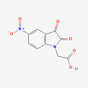 molecular formula C10H6N2O6 B2739473 2-(5-Nitro-2,3-dioxoindol-1-yl)acetic acid CAS No. 148055-11-2