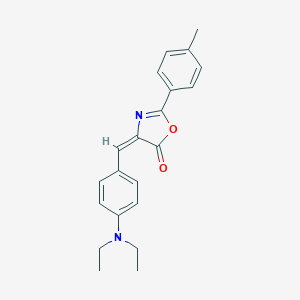 molecular formula C21H22N2O2 B273948 4-[4-(diethylamino)benzylidene]-2-(4-methylphenyl)-1,3-oxazol-5(4H)-one 