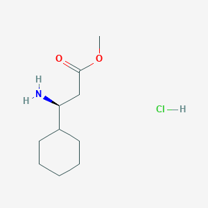 molecular formula C10H20ClNO2 B2739491 Methyl (3S)-3-amino-3-cyclohexylpropanoate;hydrochloride CAS No. 2323066-35-7