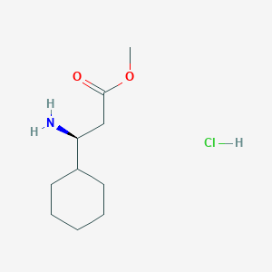 molecular formula C10H20ClNO2 B2739491 methyl(3S)-3-amino-3-cyclohexylpropanoatehydrochloride CAS No. 2323066-35-7