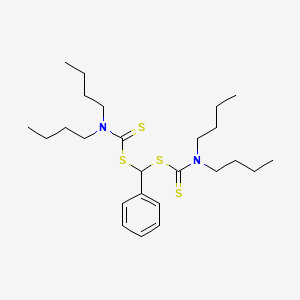 molecular formula C25H42N2S4 B2739500 [dibutylcarbamothioylsulfanyl(phenyl)methyl] N,N-dibutylcarbamodithioate CAS No. 10225-04-4