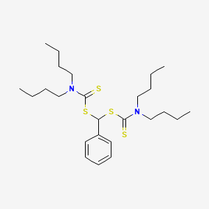 molecular formula C25H42N2S4 B2739500 N,N-Dibutyl({[(dibutylcarbamothioyl)sulfanyl]-(phenyl)methyl}sulfanyl)carbothioamide CAS No. 10225-04-4