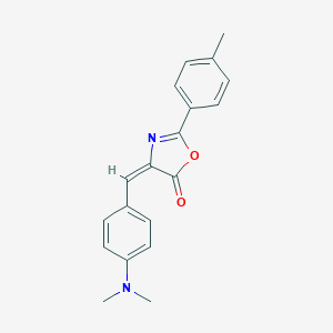 molecular formula C19H18N2O2 B273951 4-[4-(dimethylamino)benzylidene]-2-(4-methylphenyl)-1,3-oxazol-5(4H)-one 