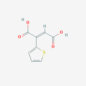 molecular formula C8H6O4S B2739523 (2Z)-2-(thiophen-2-yl)but-2-enedioic acid CAS No. 339016-61-4