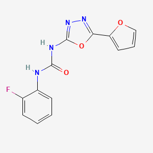 1-(2-Fluorophenyl)-3-(5-(furan-2-yl)-1,3,4-oxadiazol-2-yl)urea
