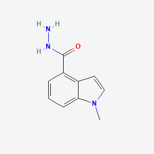 molecular formula C10H11N3O B2739538 1-methyl-1H-indole-4-carbohydrazide CAS No. 867290-78-6