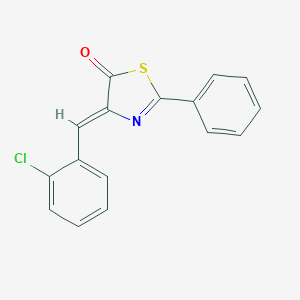 molecular formula C16H10ClNOS B273954 4-(2-chlorobenzylidene)-2-phenyl-1,3-thiazol-5(4H)-one 