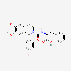 N-{[1-(4-fluorophenyl)-6,7-dimethoxy-3,4-dihydroisoquinolin-2(1H)-yl]carbonyl}-L-phenylalanine