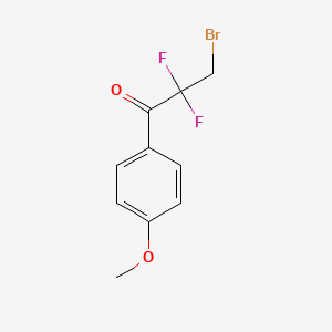 3-Bromo-2,2-difluoro-1-(4-methoxyphenyl)propan-1-one