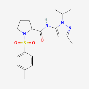 N-(1-isopropyl-3-methyl-1H-pyrazol-5-yl)-1-tosylpyrrolidine-2-carboxamide