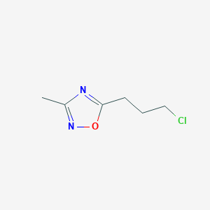 molecular formula C6H9ClN2O B2739586 5-(3-氯丙基)-3-甲基-1,2,4-噁二唑 CAS No. 1156949-76-6