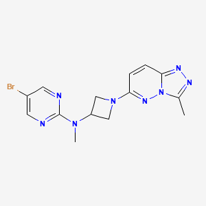 5-bromo-N-methyl-N-(1-{3-methyl-[1,2,4]triazolo[4,3-b]pyridazin-6-yl}azetidin-3-yl)pyrimidin-2-amine