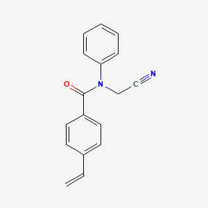 molecular formula C17H14N2O B2739595 N-(Cyanomethyl)-4-ethenyl-N-phenylbenzamide CAS No. 1935728-46-3