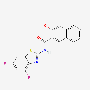 N-(4,6-difluoro-1,3-benzothiazol-2-yl)-3-methoxynaphthalene-2-carboxamide