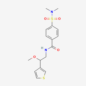 4-(N,N-dimethylsulfamoyl)-N-(2-methoxy-2-(thiophen-3-yl)ethyl)benzamide