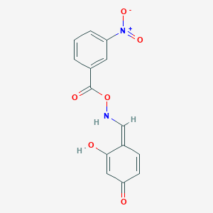 [[(Z)-(2-hydroxy-4-oxocyclohexa-2,5-dien-1-ylidene)methyl]amino] 3-nitrobenzoate