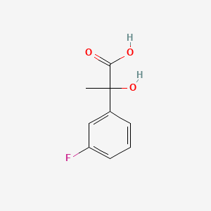 molecular formula C9H9FO3 B2739633 2-(3-Fluorophenyl)-2-hydroxypropanoic acid CAS No. 1083317-38-7