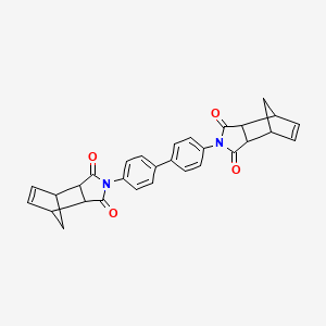 molecular formula C30H24N2O4 B2739638 N,N'-(4,4'-Biphenylylene)bis(bicyclo[2.2.1]hepta-5-ene-2,3-dicarbimide) CAS No. 22499-41-8