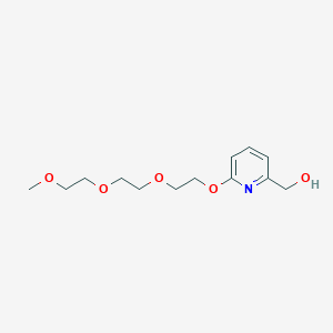 molecular formula C13H21NO5 B2739645 (6-(2-(2-(2-Methoxyethoxy)ethoxy)ethoxy)pyridin-2-yl)methanol CAS No. 1917134-67-8