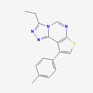3-Ethyl-9-(p-tolyl)thieno[3,2-e][1,2,4]triazolo[4,3-c]pyrimidine