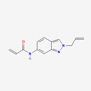 molecular formula C13H13N3O B2739662 N-(2-Prop-2-enylindazol-6-yl)prop-2-enamide CAS No. 2361640-45-9