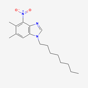 5,6-dimethyl-4-nitro-1-octyl-1H-1,3-benzimidazole