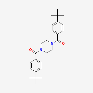 molecular formula C26H34N2O2 B2739666 1,4-Bis(4-tert-butylbenzoyl)piperazine CAS No. 324058-77-7