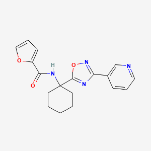 N-[1-(3-pyridin-3-yl-1,2,4-oxadiazol-5-yl)cyclohexyl]-2-furamide